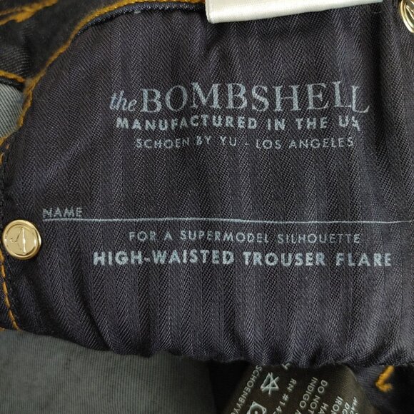 Schoen by Yu Flare Jeans The Bombshell Indigo Blue Women's Sz 29 (34 Ins… - Picture 9 of 13